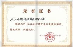 2014年全省建筑业行业协会最